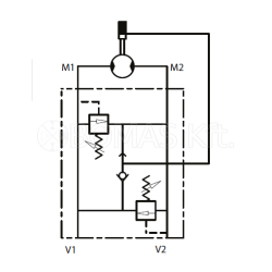 Crossover relief valve for orbital motors