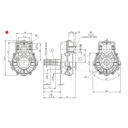 Ag. PTO multiplier gearboxes for gear pumps
