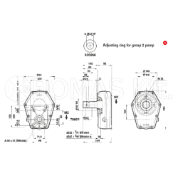 Ag. PTO multiplier gearboxes for gear pumps