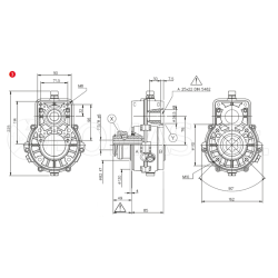 Ag. PTO multiplier gearboxes for gear pumps