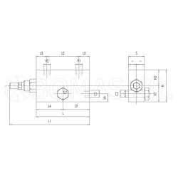 Flange-mounted single-acting overcenter valves