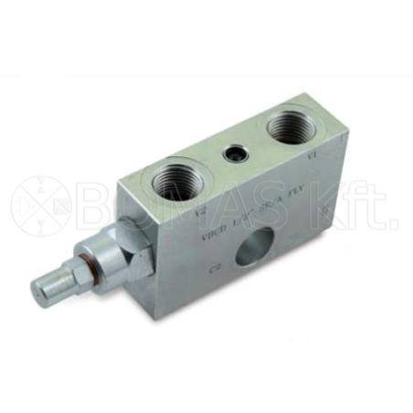 Flange-mounted single-acting overcenter valves