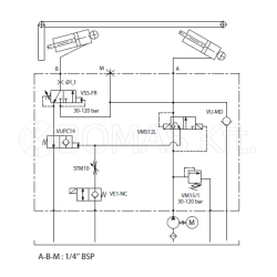 Dock power unit three-phase