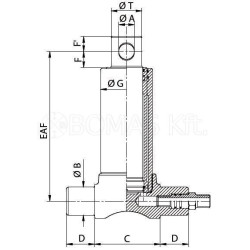 Low mount S-Acting Telescopic Cylinders