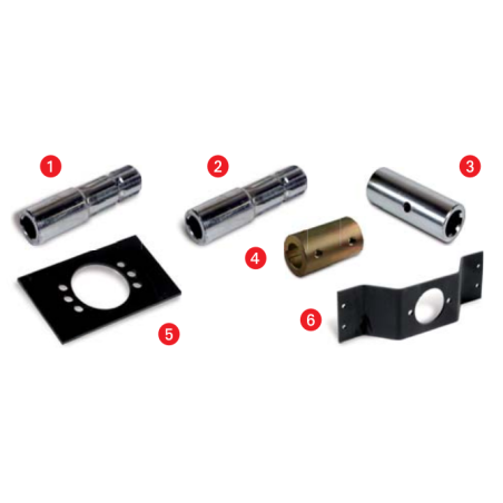 Mounting accessories and shaft sleeves