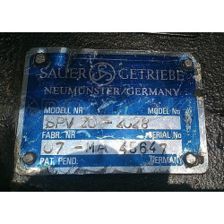 Sauer Getriebe SPV20 pump