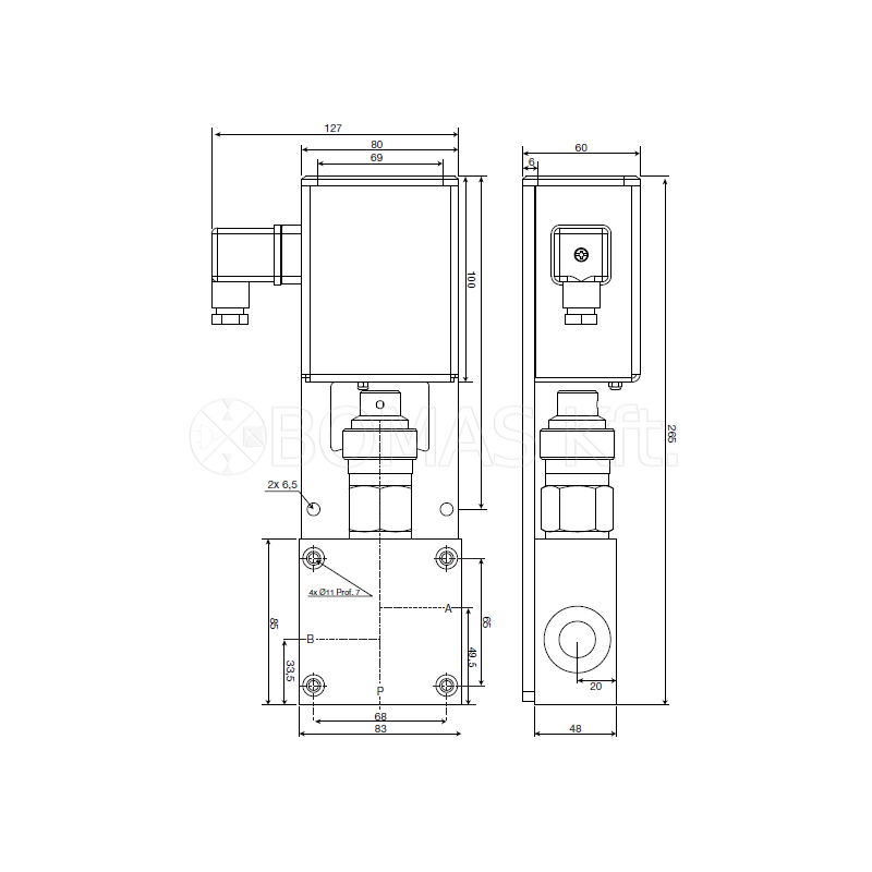 Motorized flow divider
