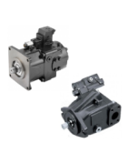 Axial piston pumps with regulated flow